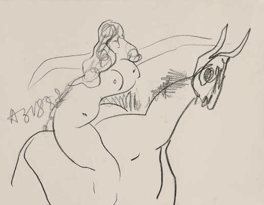 Зверев Анатолий Тимофеевич. Иллюстрация к роману Апулея «Метаморфозы, или Золотой осёл» (лат. Metamorphoseon. Asinus aureus)